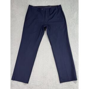 Lauren Ralph Lauren Navy Dress Pants Black Label Mens 36x28 Flat Front Straight